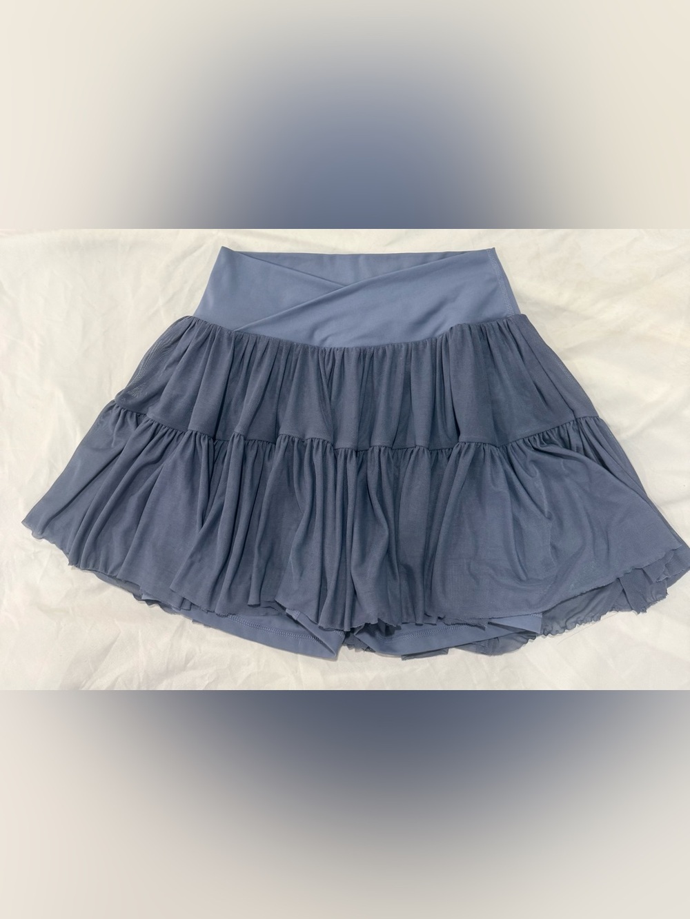 Target Blue Tiered Ruffle Skirt